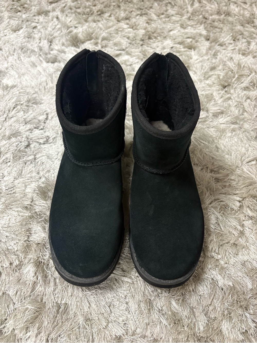 Ugg ankle Classic Black Short Suede Winter Boots